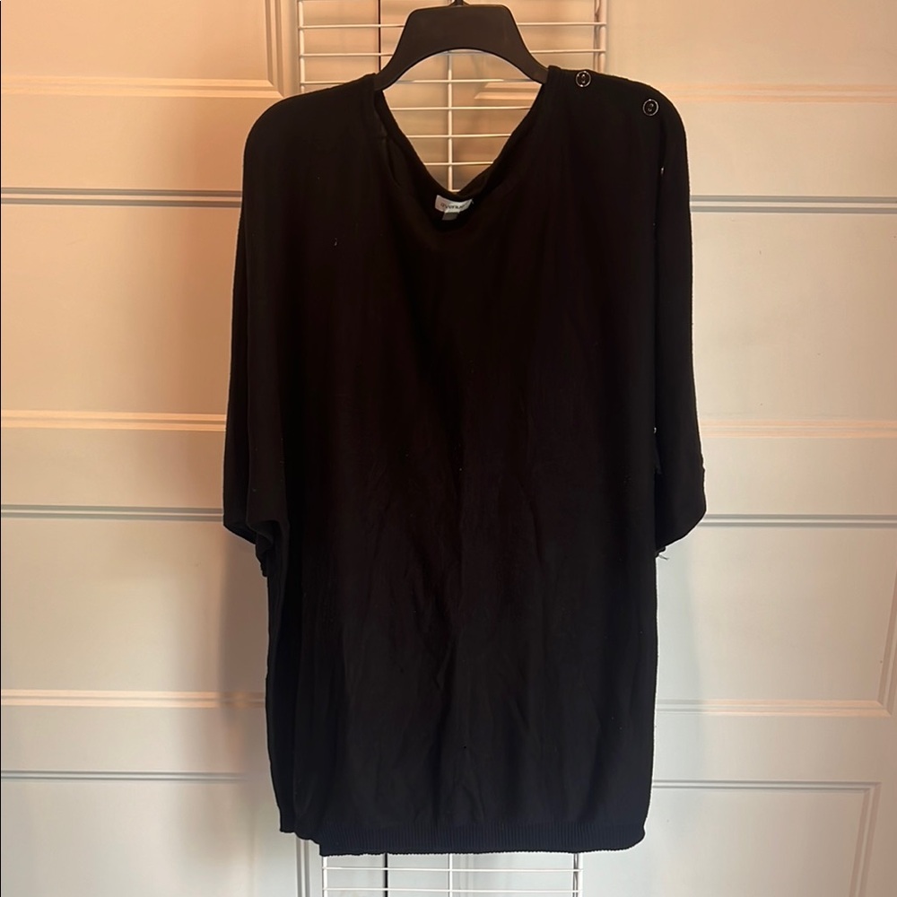 Avenue Black Crew Neck Sweater